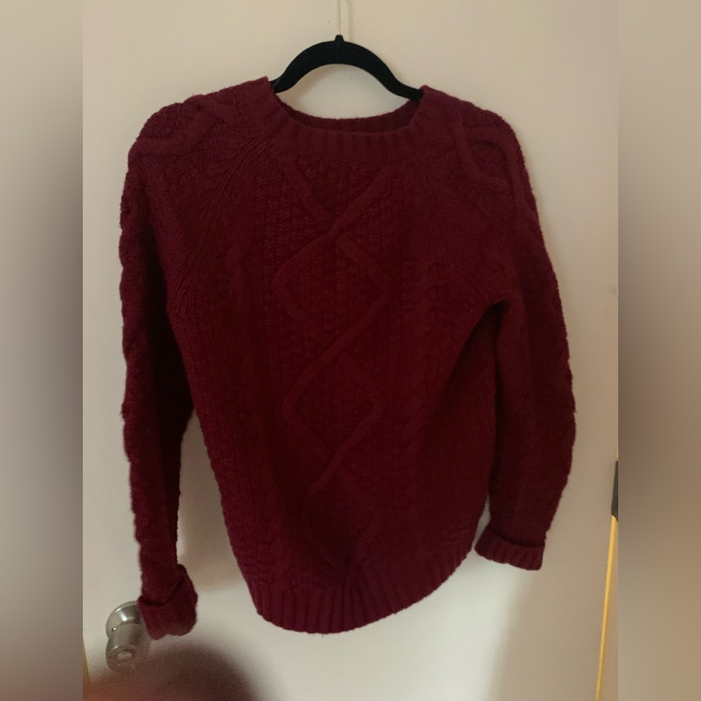 Jcrew cable knit sweater  Size medium